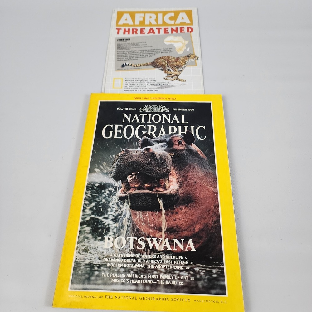 National Geographic Magazine December 1990 With Insert